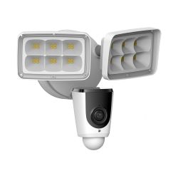 2MP WiFi Outdoor Floodlight Camera, Fixed 2.8mm Lens, 33ft Distance Night Vision ,100 VAC To 240 VAC, Built-In Microphone
