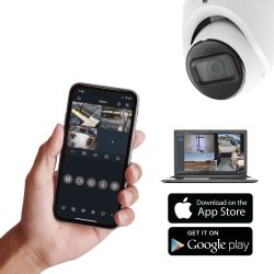 2MP IP Indoor/Outdoor Small Size Eyeball Dome. Fixed 2.8mm Lens (102°). 98 Feet IR. PoE Capable IP67 | 12VDC Or PoE | Max 5.9W